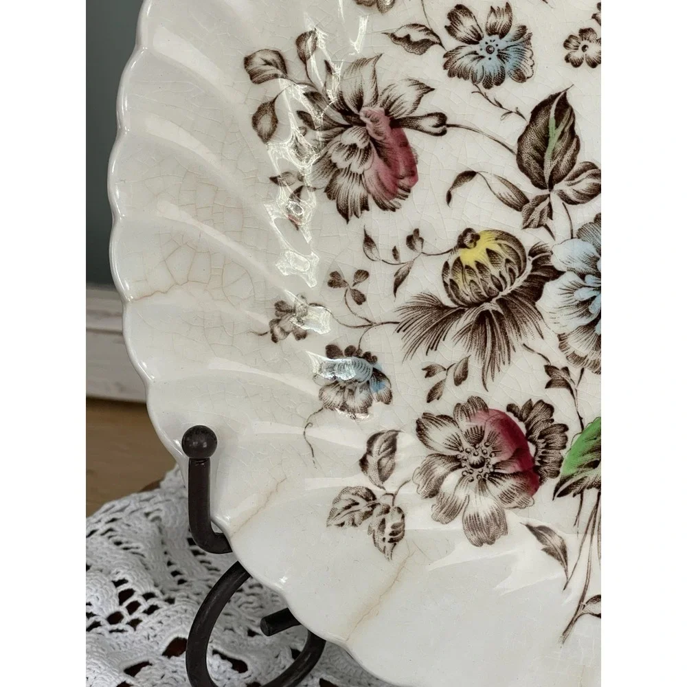 Vintage Johnson Brothers Staffordshire Bouquet 6 Piece Setting England IRONSTONE